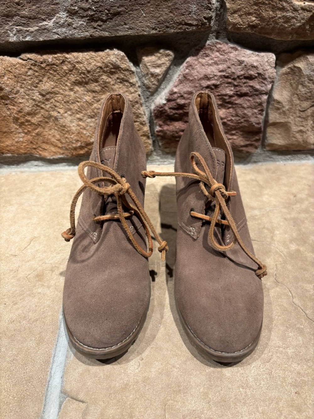 Sperry Top Sider Tan Suede Stella Prow Lace Up Wedge
Ankle Booties - Picture 2 of 7